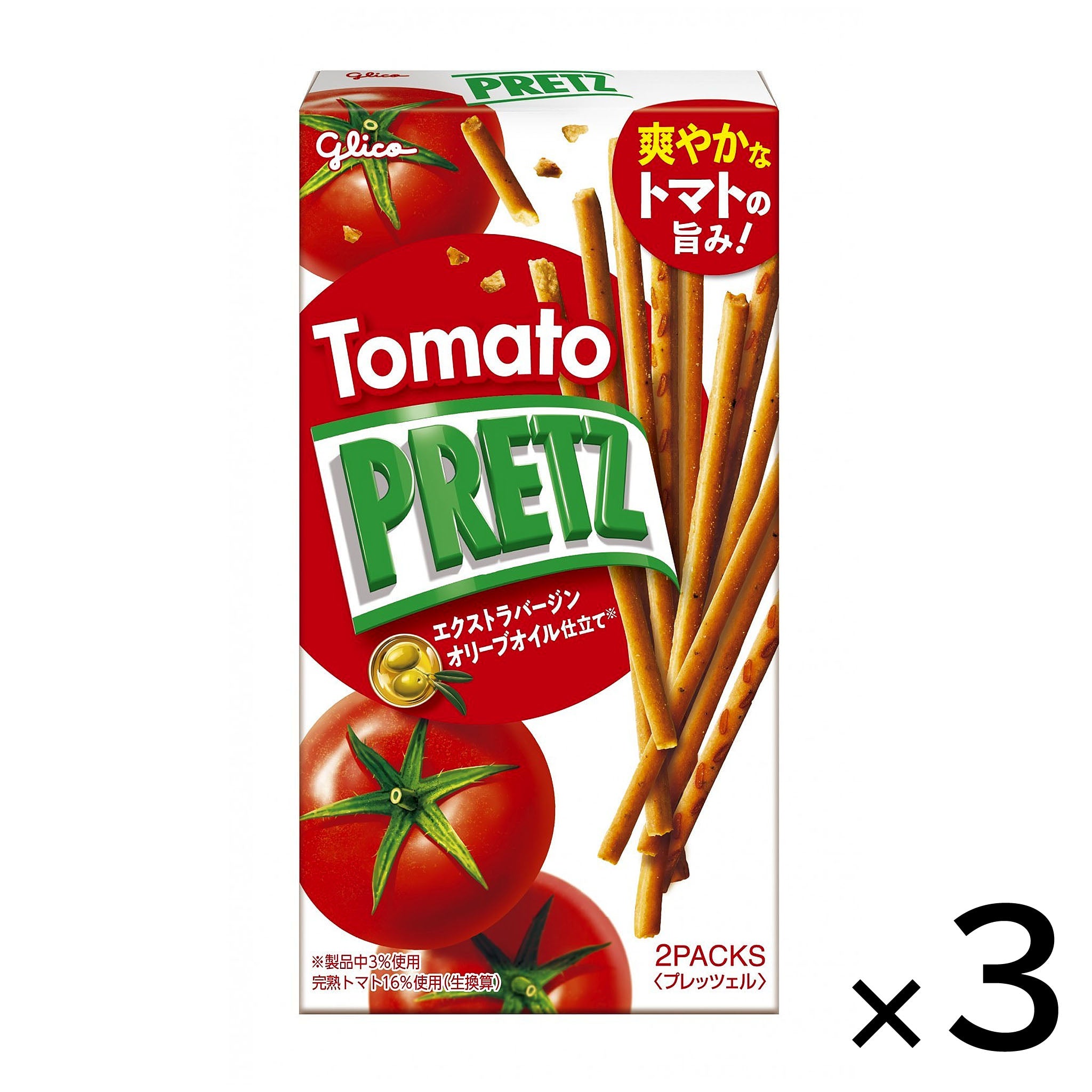 Glico Tomato PRETZ (3-pack)